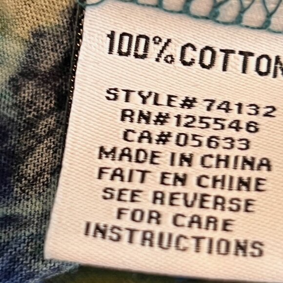 Habitat 100% Cotton Cobalt Print Color Burst Tee, Size XXL - Picture 9 of 9